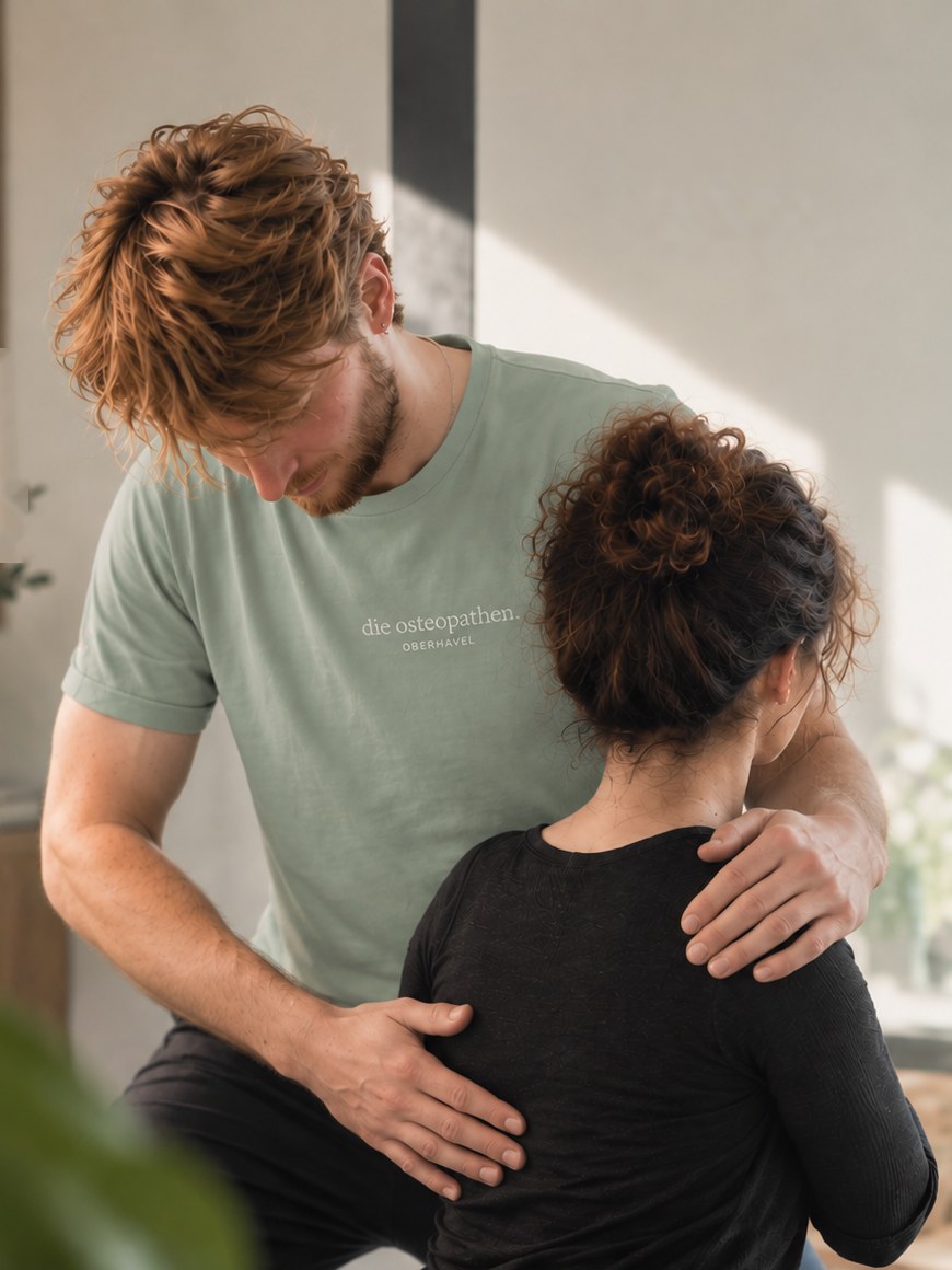 Osteopathische Behandlung am Nacken
